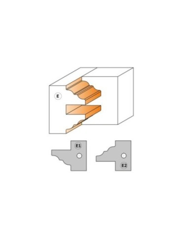 Set di 3 teste portacoltelli per antine e portoncini